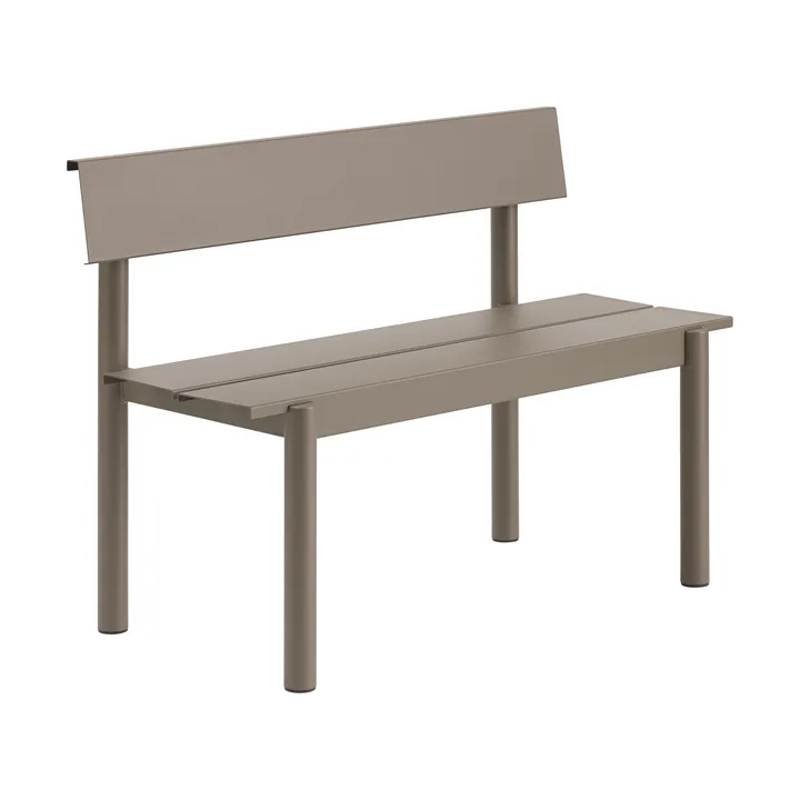 Ławka Linear Steel Bench 110x34 cm - Taupe - Muuto