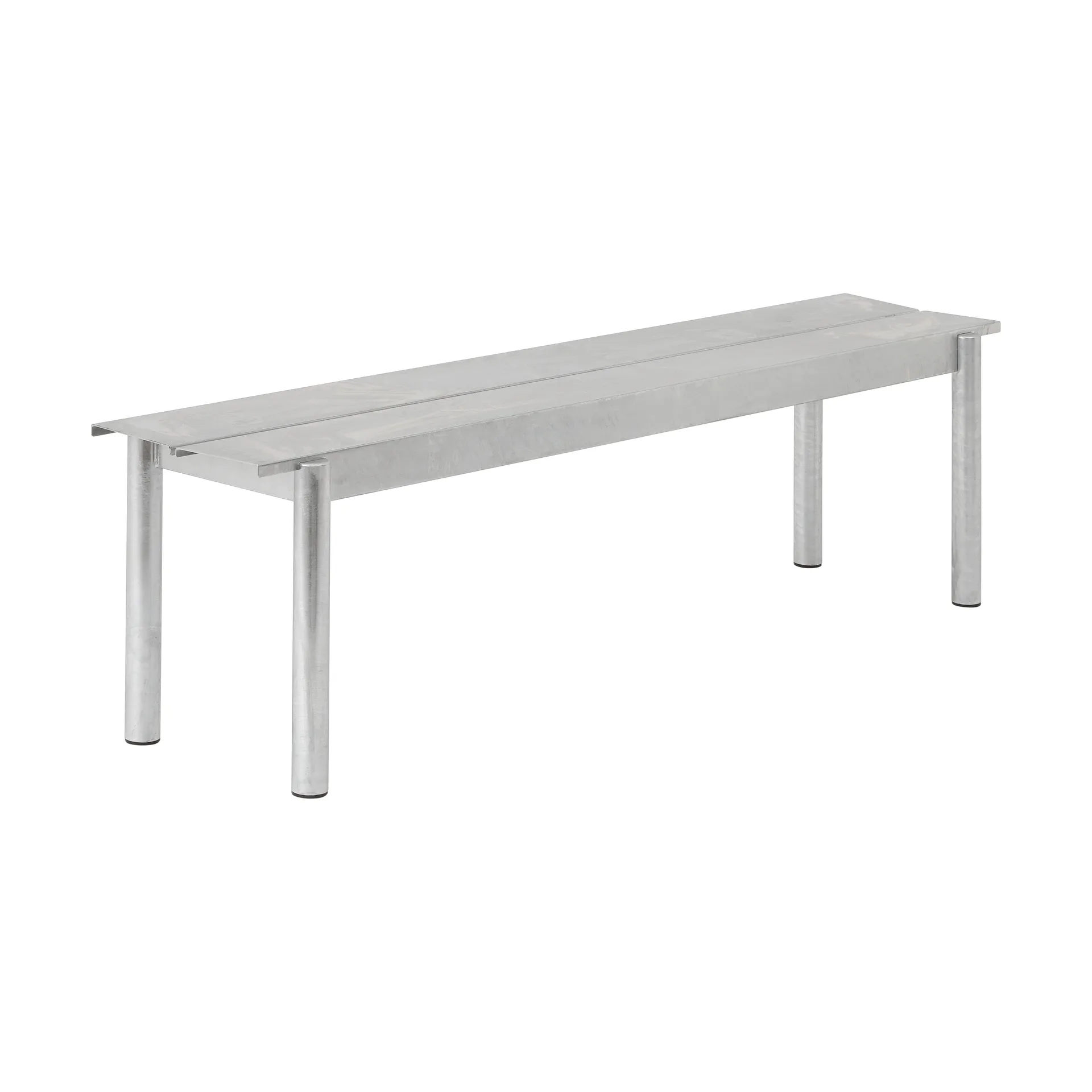 Ławka Linear Steel Bench 110x34 cm, Warm galvanized steel Muuto