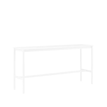 Base High stół barowy - biały laminat-biały stojak-abscant-b50 l190 h95 - Muuto