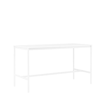 Base High stół barowy - biały laminat-biały stojak b85 l190 h105 - Muuto