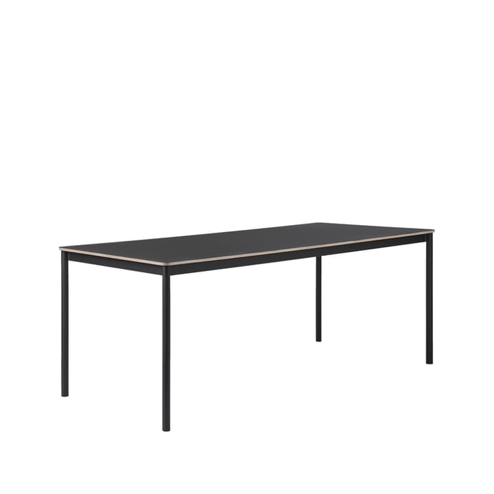 Base stół - black, krawędź ze sklejki, 190x85cm - Muuto
