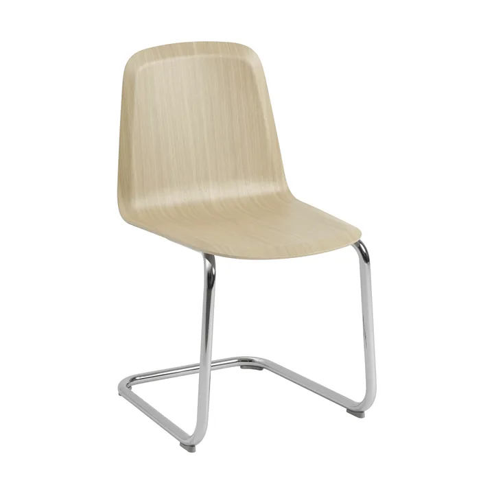 Brink Chair Cantilever Base krzesło - Dąb-chrom - Muuto