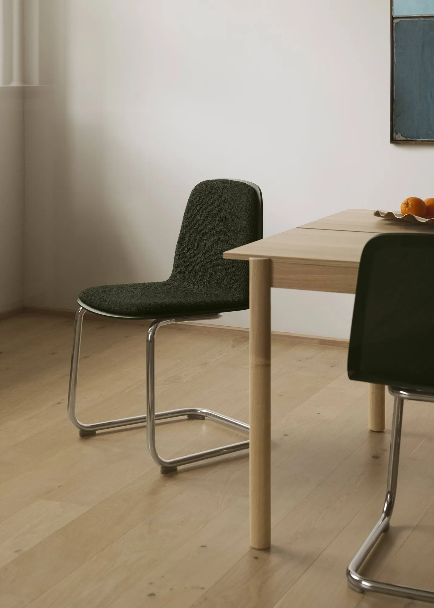 Brink Chair Cantilever Base krzesło, Dąb-chrom Muuto
