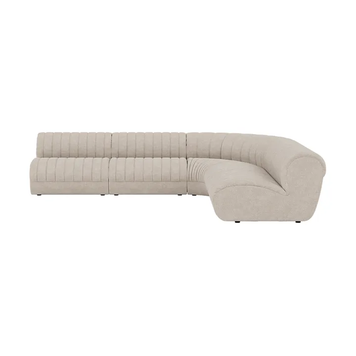 Coltre sofa modułowa - Konfiguracja 1, turf-sand, narożna sofa - Muuto