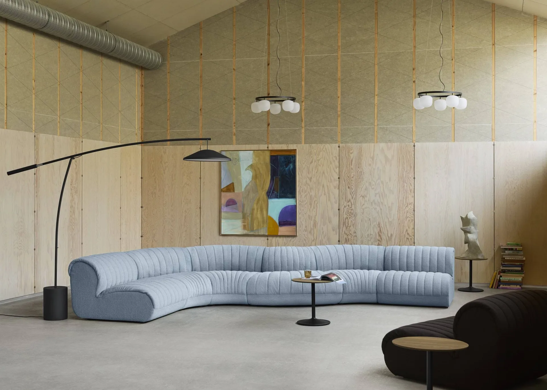 Coltre sofa modułowa, Konfiguracja 1, turf-sand, narożna sofa Muuto