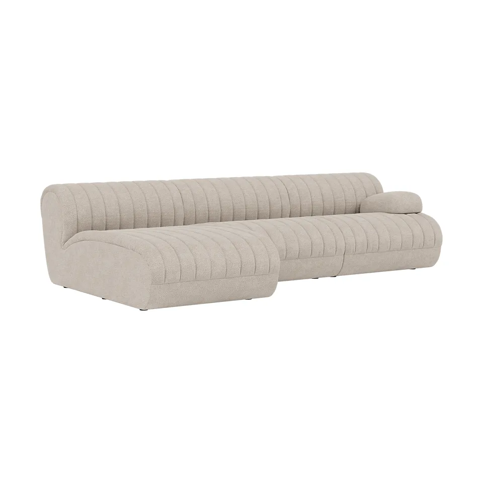 Coltre sofa modułowa, Konfiguracja 3, turf-sand, 3-osobowa Muuto