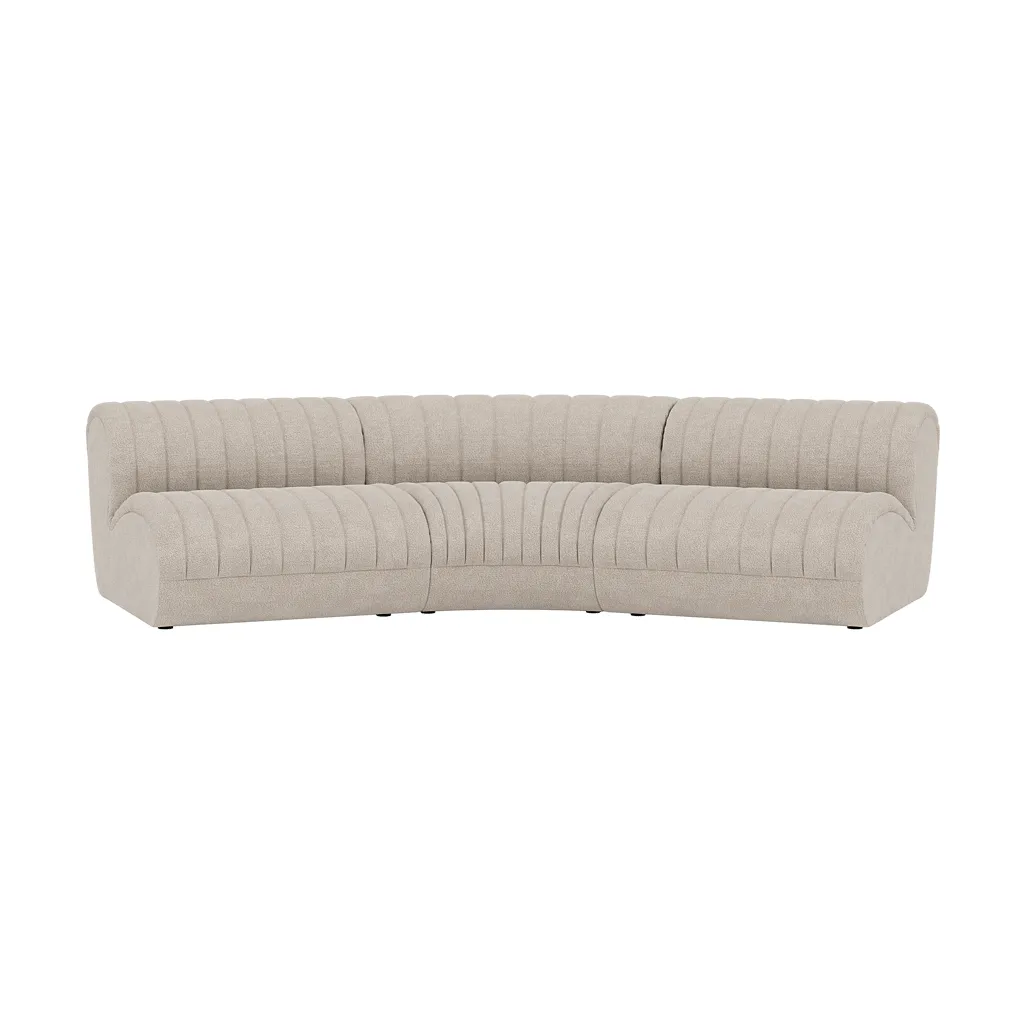 Coltre sofa modułowa, Konfiguracja 4, turf-sand, 3-osobowa Muuto