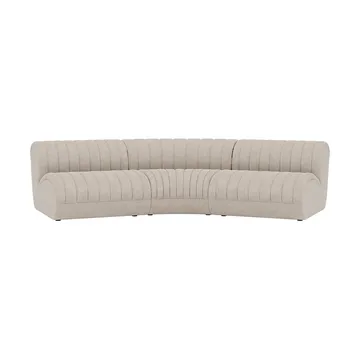 Coltre sofa modułowa - Konfiguracja 4, turf-sand, 3-osobowa - Muuto
