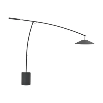 Contra lampa podłogowa - Antracytowa czerń-beton, 188 cm - Muuto