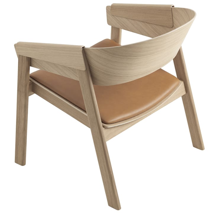 Cover fotel, Refine leather cognac-oak Muuto