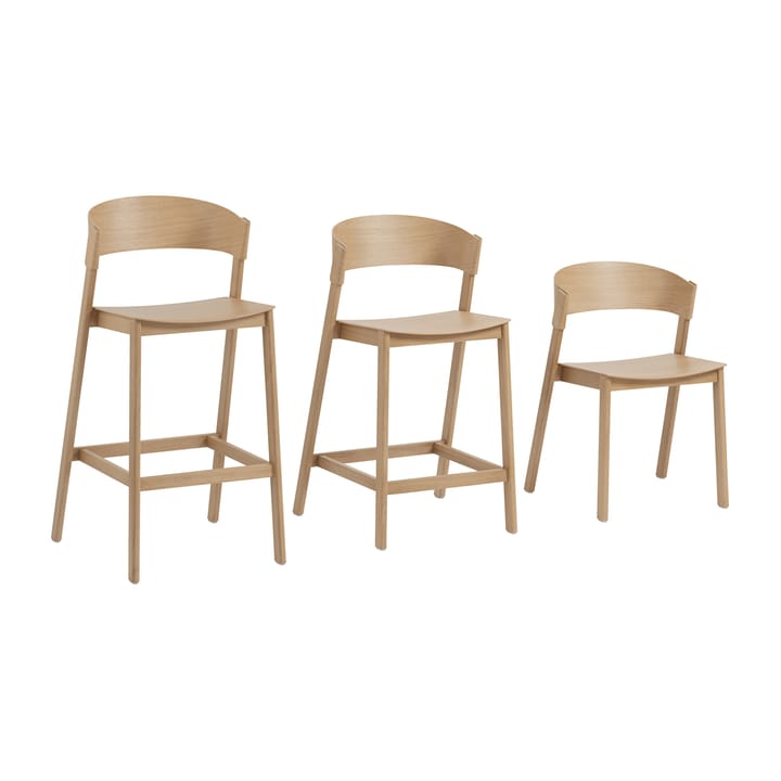 Cover krzesło barowe, Oak Muuto