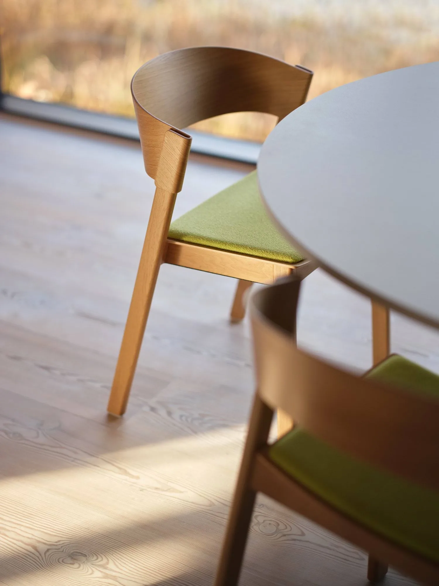 Cover Side Chair leather, Koniak-dąb Muuto