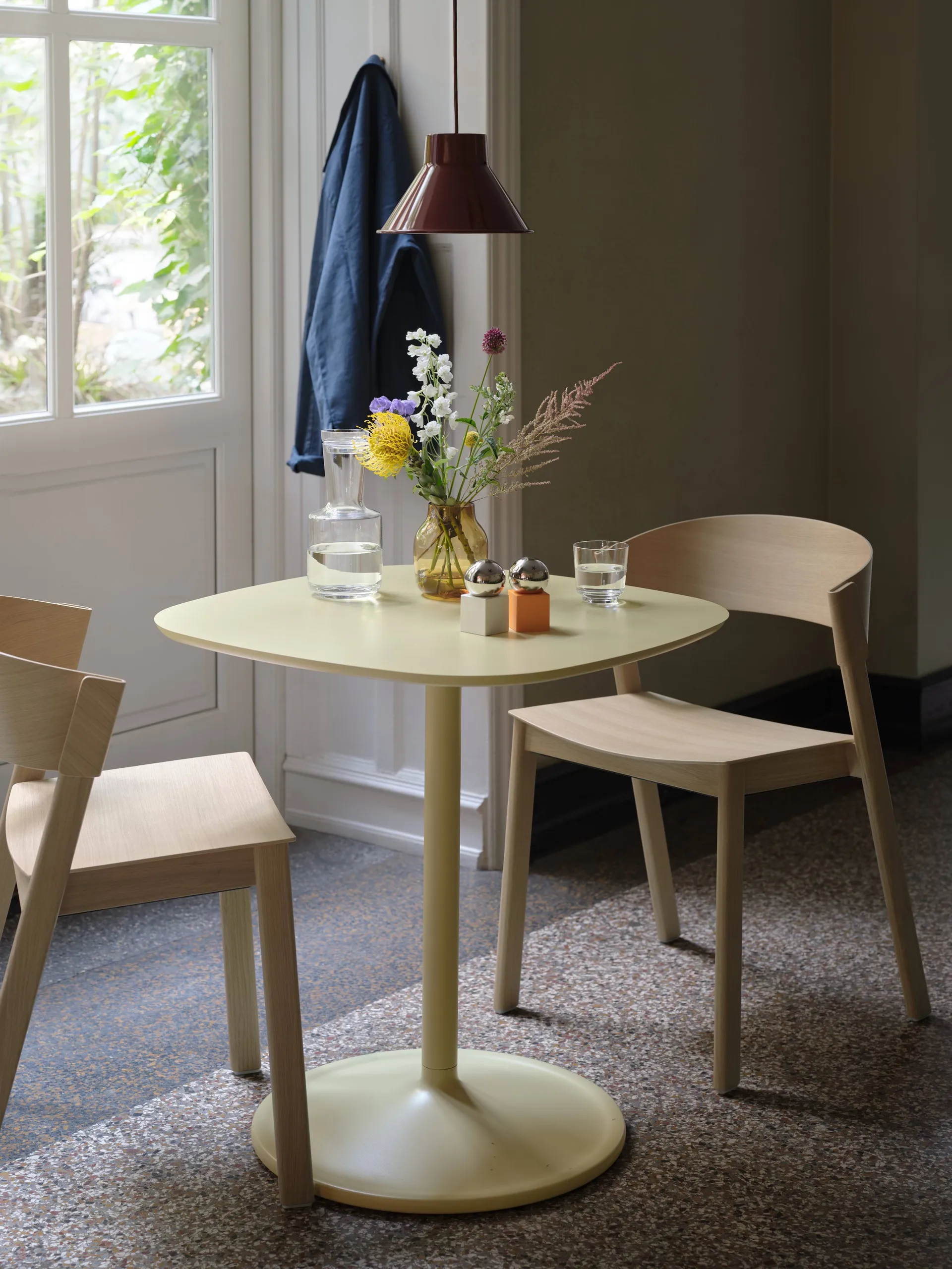 Cover Side Chair leather, Koniak-dąb Muuto