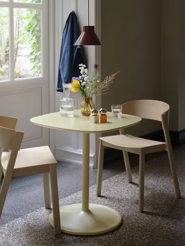 Cover Side Chair leather - Koniak-dąb - Muuto