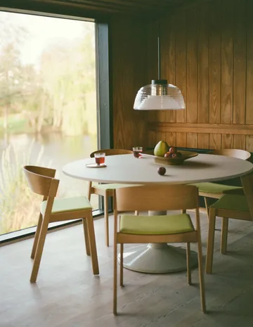 Cover Side Chair leather - Koniak-dąb - Muuto