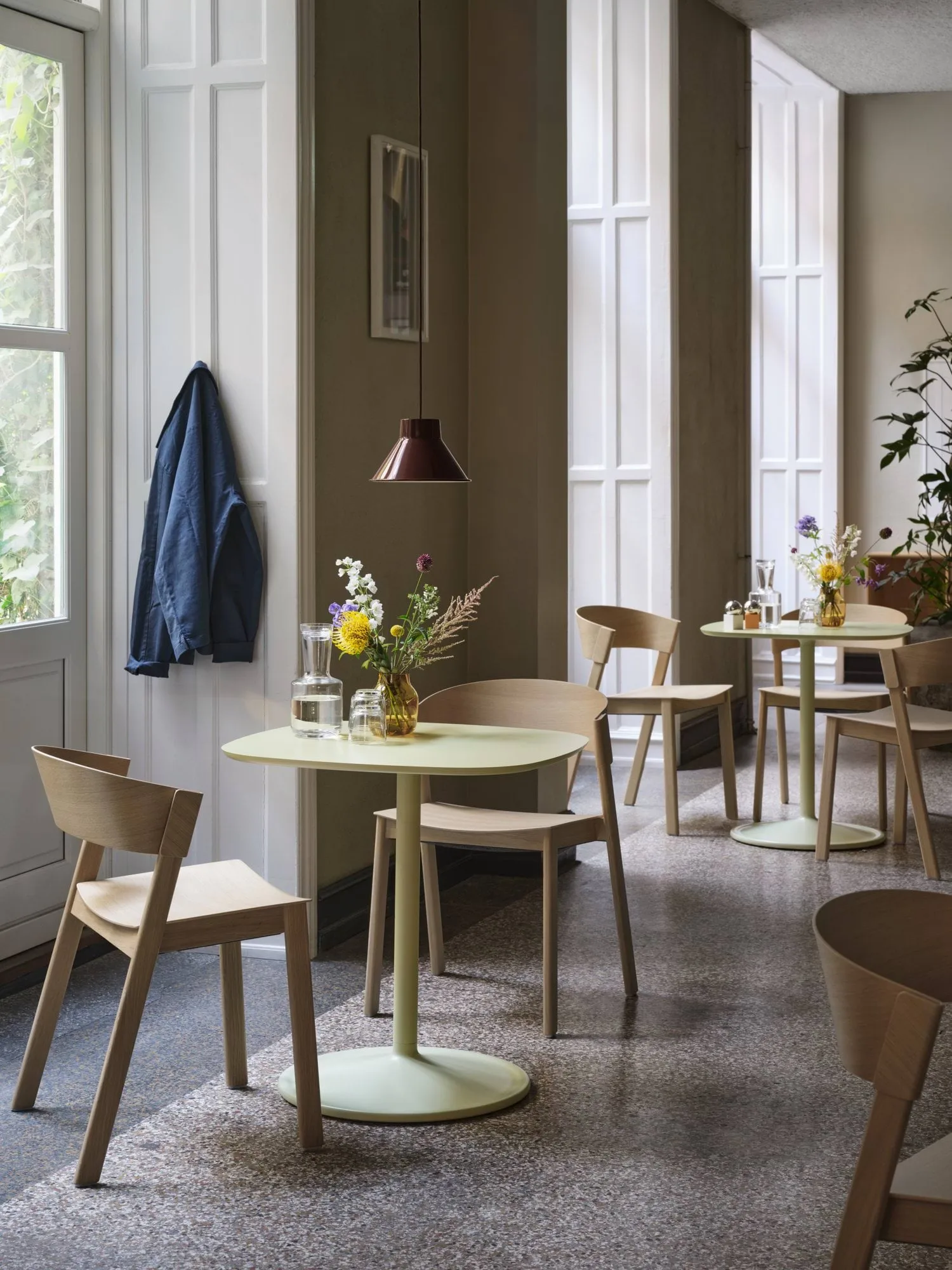 Cover Side Chair leather, Koniak-dąb Muuto
