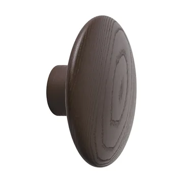 Dots Wood wieszak - Ciemnoczerwony, Ø9 cm - Muuto