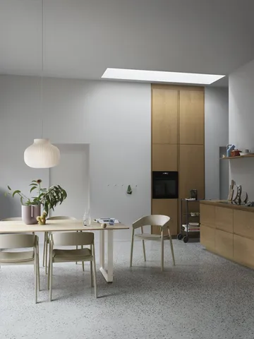 Dots Wood wieszak - Light olive, Ø6,5 cm - Muuto