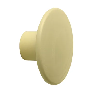 Dots Wood wieszak - Żółto-beżowy, Ø6,5 cm - Muuto