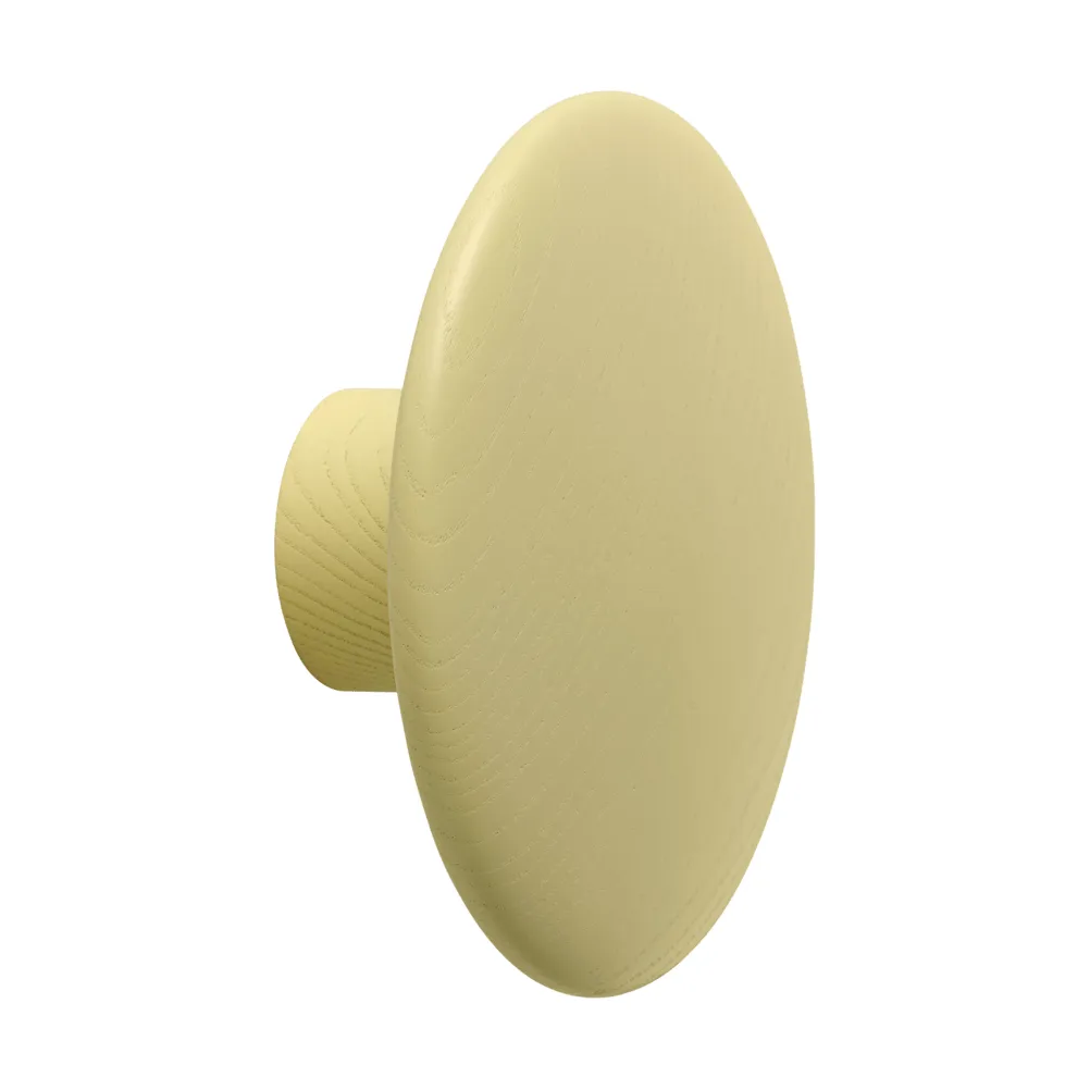 Dots Wood wieszak, Żółto-beżowy, Ø9 cm Muuto