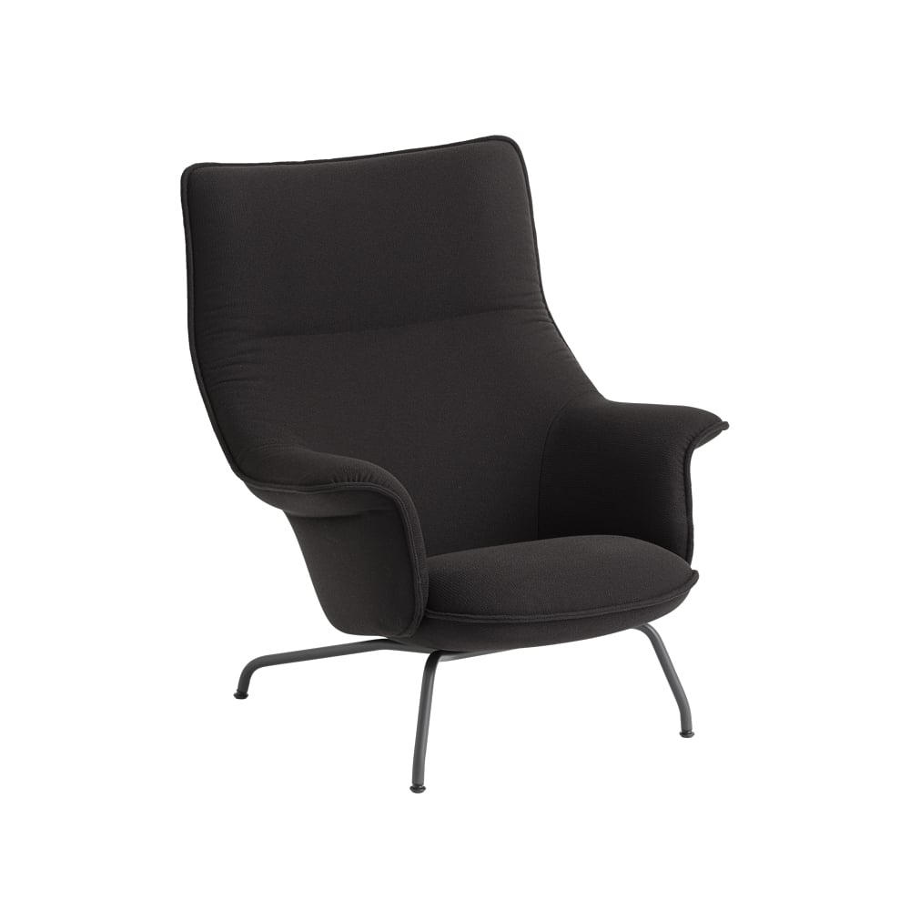 Muuto Doze fotel Ocean 3-Anthracite black | Skandynawski Design | Fotele i podnóżki | Szary