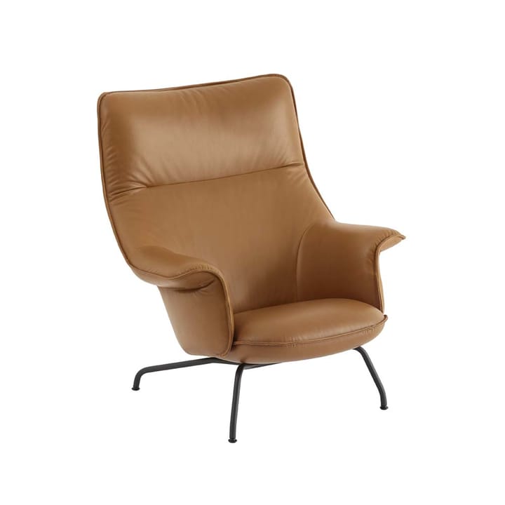 Doze fotel - Refine leather cognac-Black - Muuto