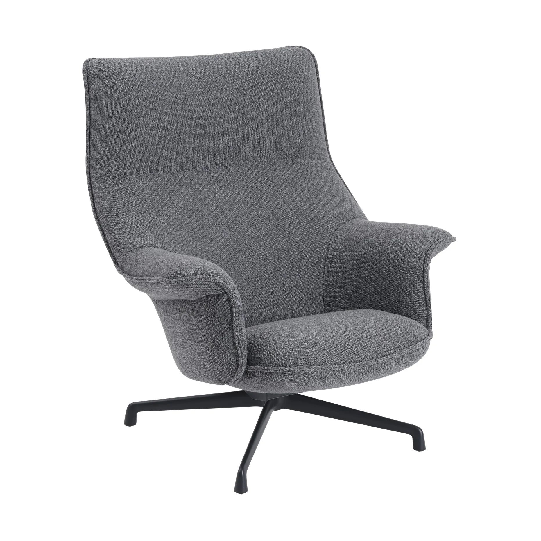 Doze fotel swivel base, Ocean 80-anthracite black Muuto