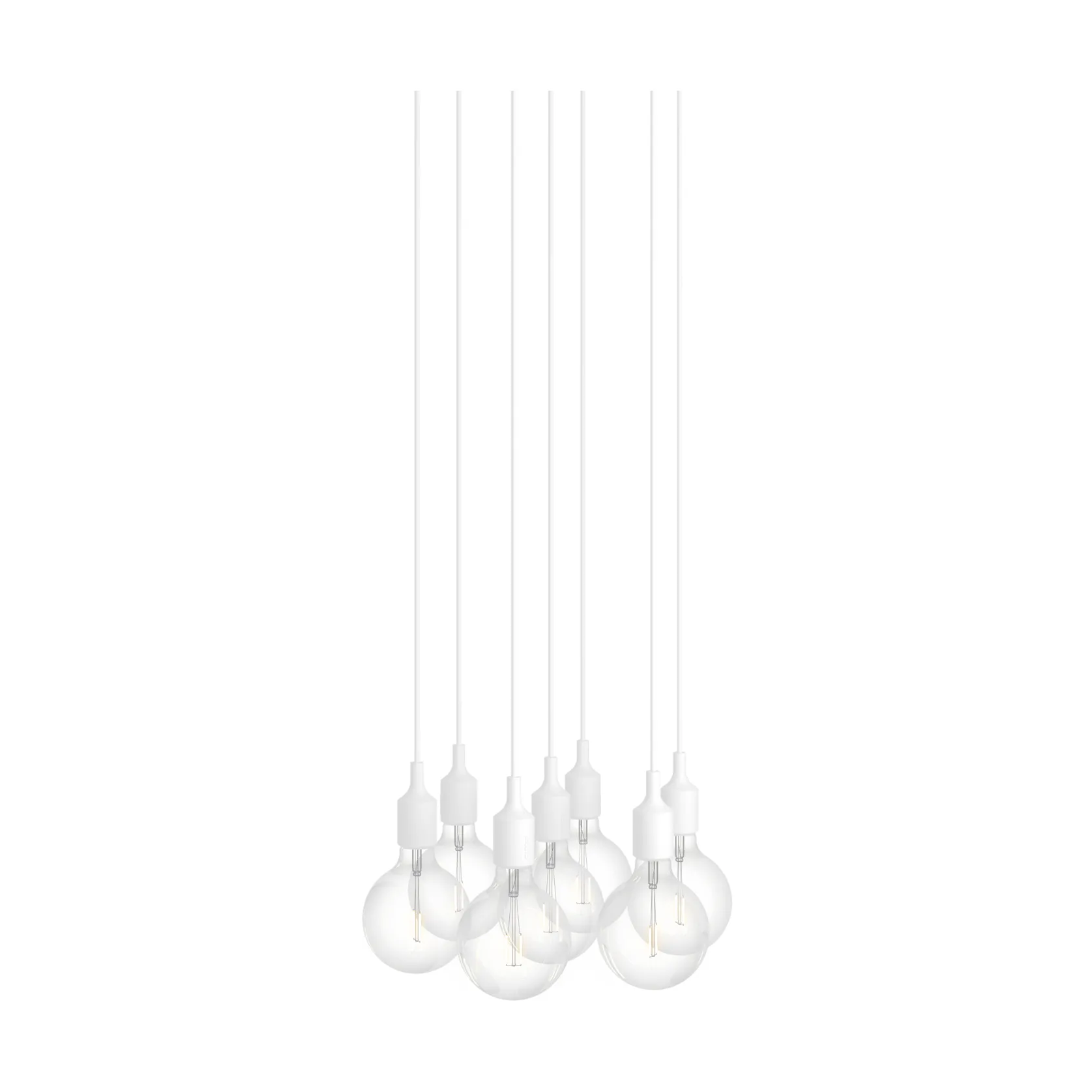 E27 Pendant Cluster 7 lampa wisząca, Biały Muuto
