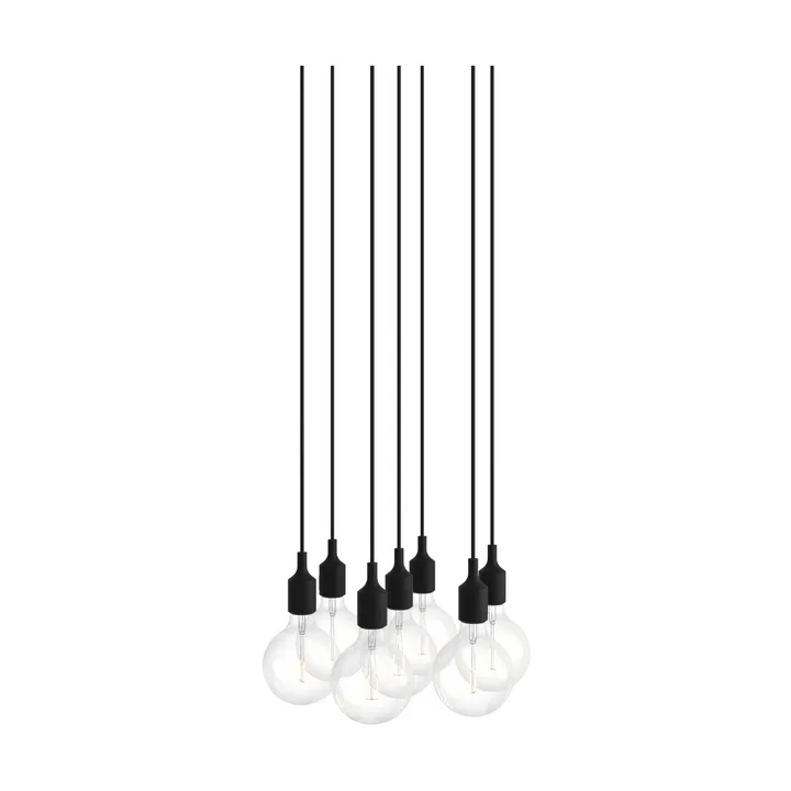 E27 Pendant Cluster 7 lampa wisząca - Black - Muuto