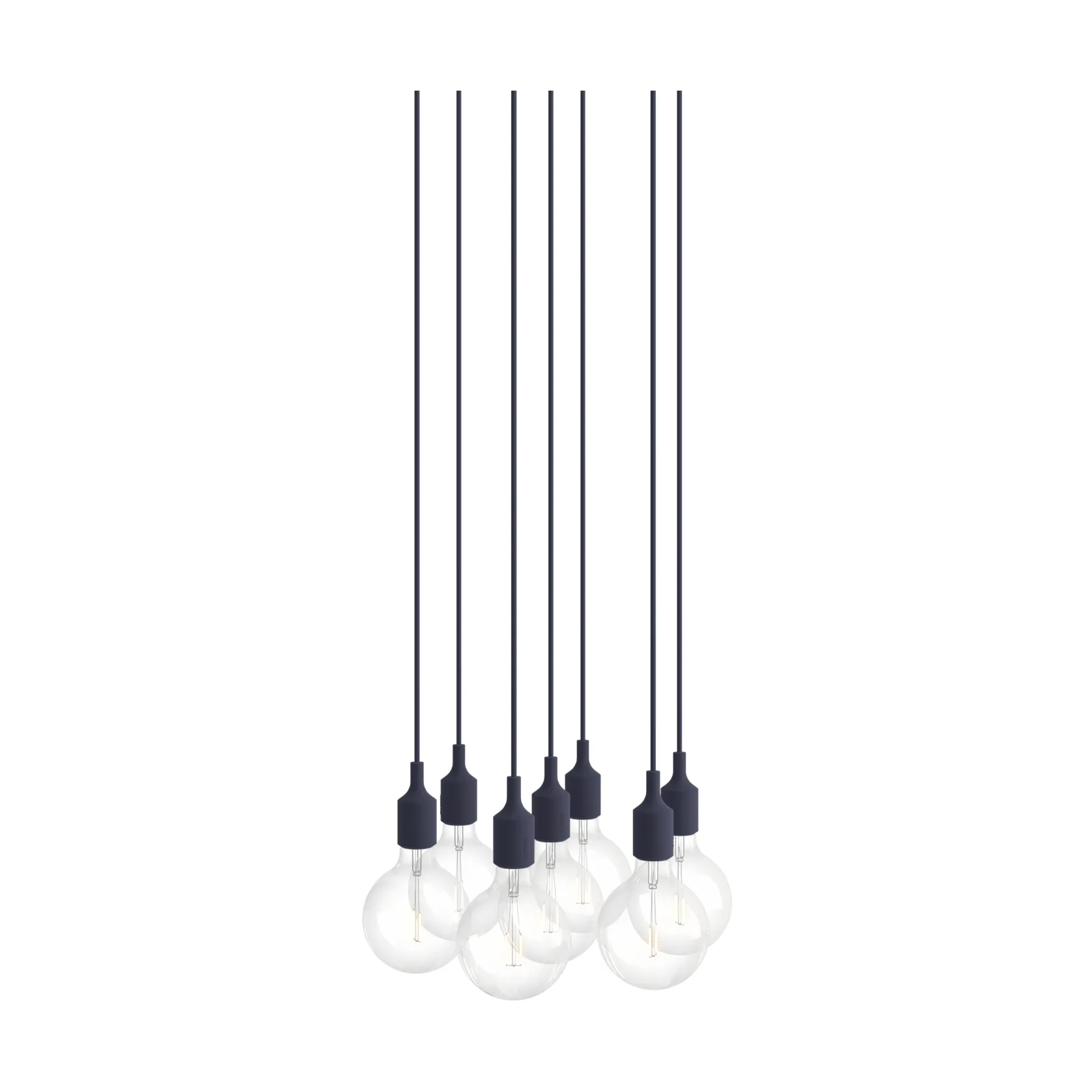 E27 Pendant Cluster 7 lampa wisząca, Granatowy północny Muuto