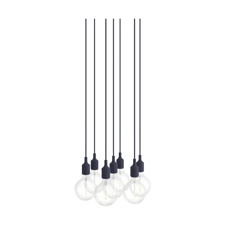E27 Pendant Cluster 7 lampa wisząca - Granatowy północny - Muuto