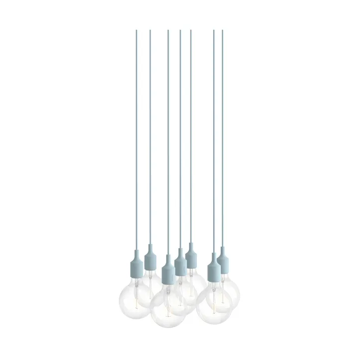 E27 Pendant Cluster 7 lampa wisząca - Jasnoniebieski - Muuto