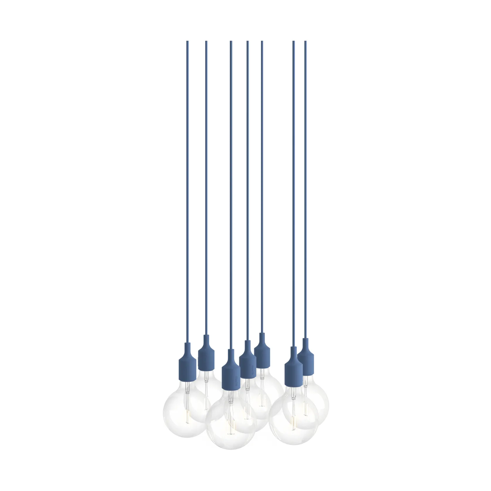 E27 Pendant Cluster 7 lampa wisząca, Jasnoniebieski Muuto