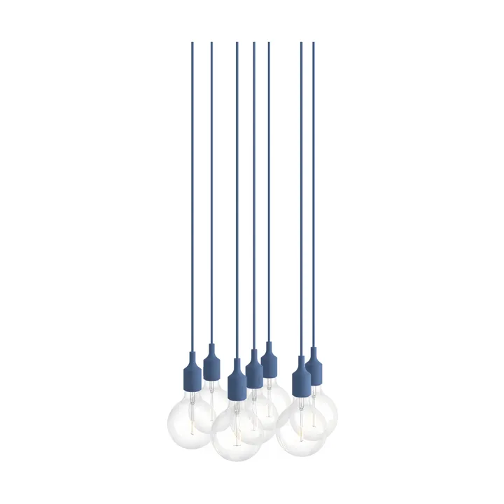 E27 Pendant Cluster 7 lampa wisząca - Jasnoniebieski - Muuto