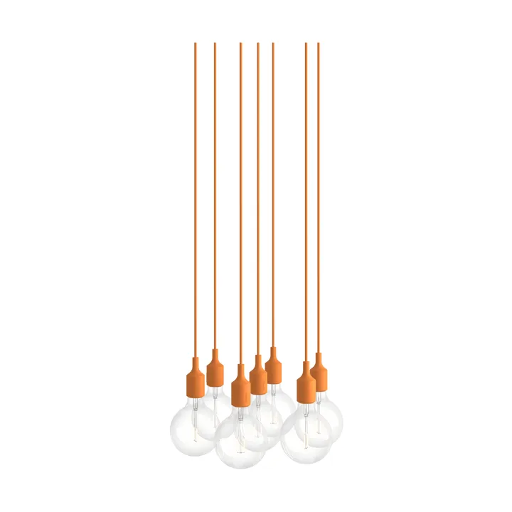 E27 Pendant Cluster 7 lampa wisząca - Jasnopomarańczowy - Muuto