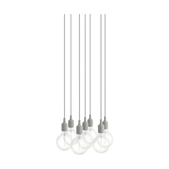 E27 Pendant Cluster 7 lampa wisząca - Jasnoszary - Muuto