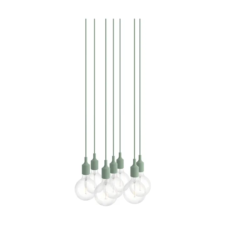 E27 Pendant Cluster 7 lampa wisząca - Jasnozielony - Muuto