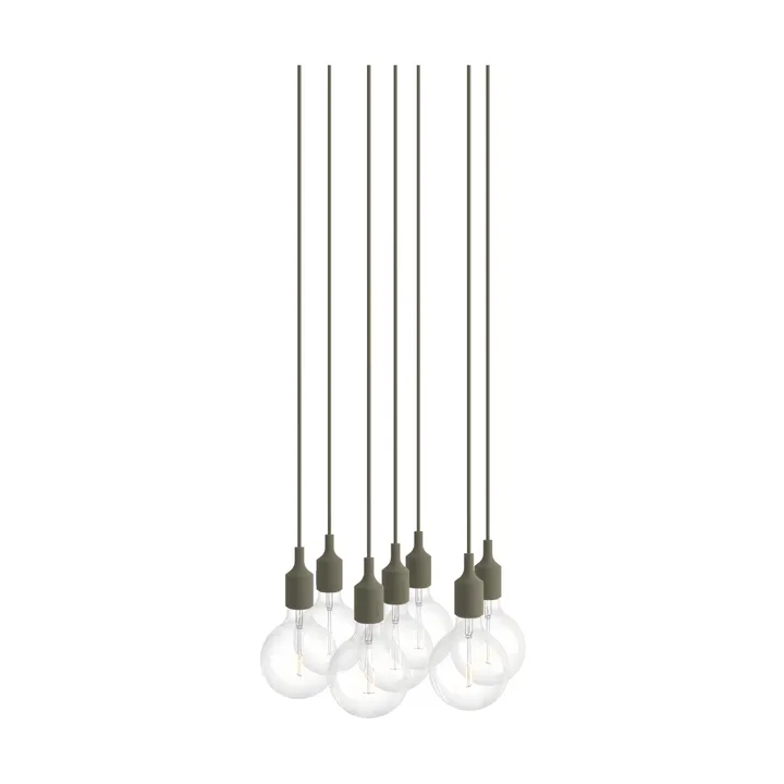 E27 Pendant Cluster 7 lampa wisząca - Olive - Muuto