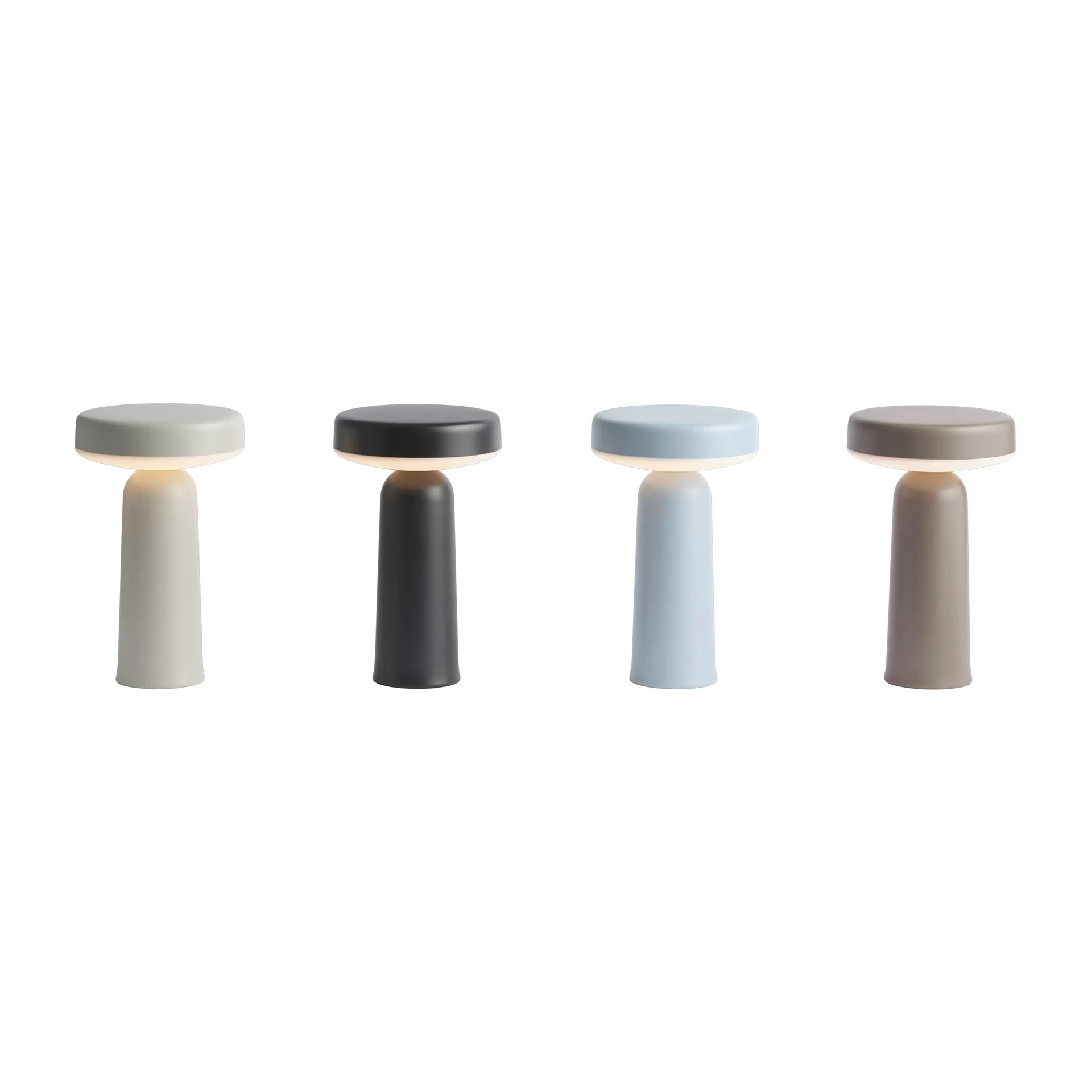 Ease portabel lampa stołowa 21,5 cm, Grey Muuto