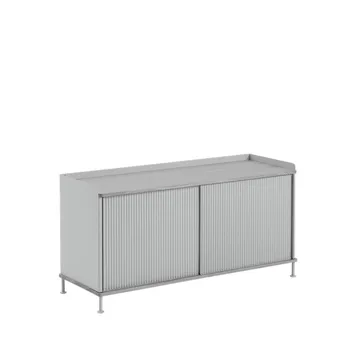 Enfold Low stolik boczny - Grey-Metal - Muuto