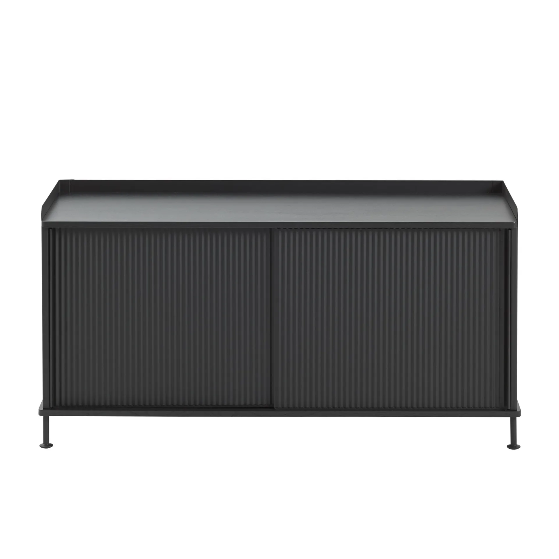 Enfold stolik boczny niski 125x45x63 cm, Black-Black Muuto