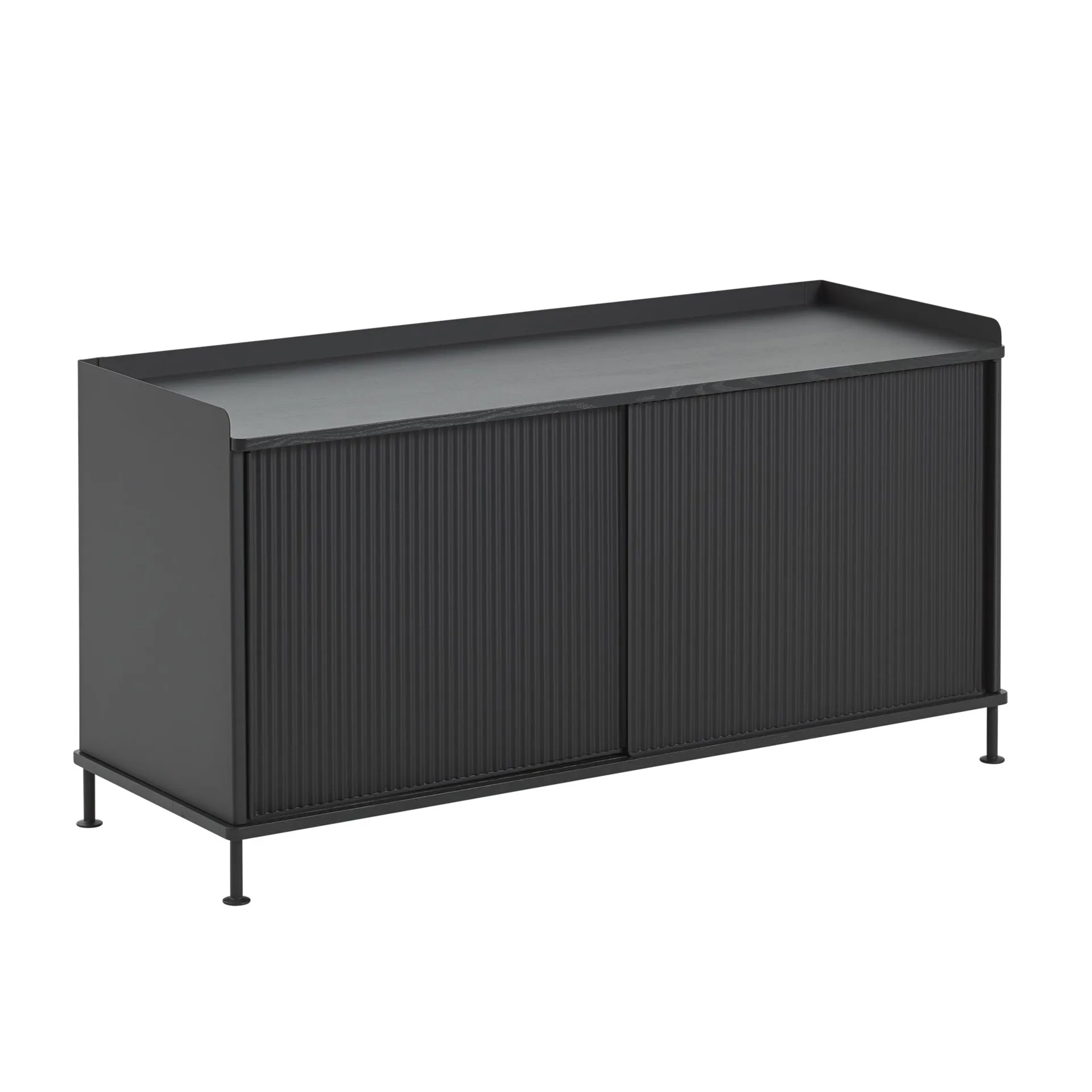 Enfold stolik boczny niski 125x45x63 cm, Black-Black Muuto