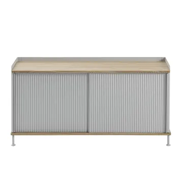 Enfold stolik boczny niski 125x45x63 cm - Oak-Grey - Muuto