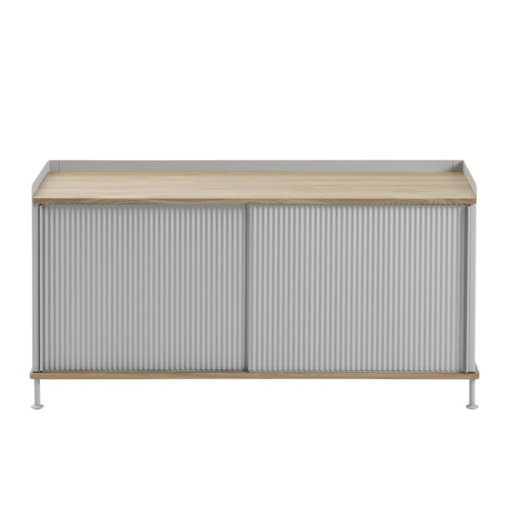 Enfold stolik boczny niski 125x45x63 cm - Oak-Grey - Muuto