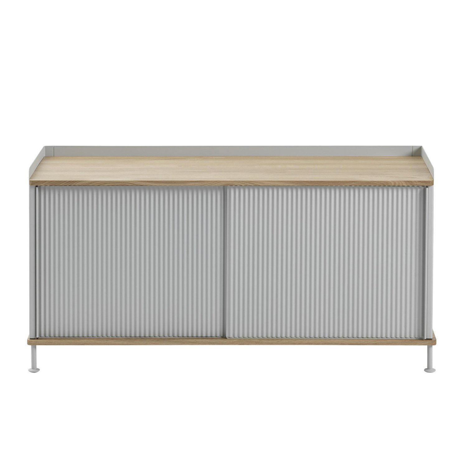 Muuto Enfold stolik boczny niski 125x45x63 cm Oak-Grey