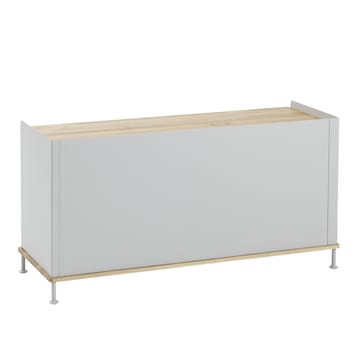 Enfold stolik boczny niski 125x45x63 cm - Oak-Grey - Muuto