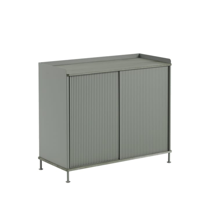 Enfold Tall stolik boczny - Dusty green-Metal - Muuto