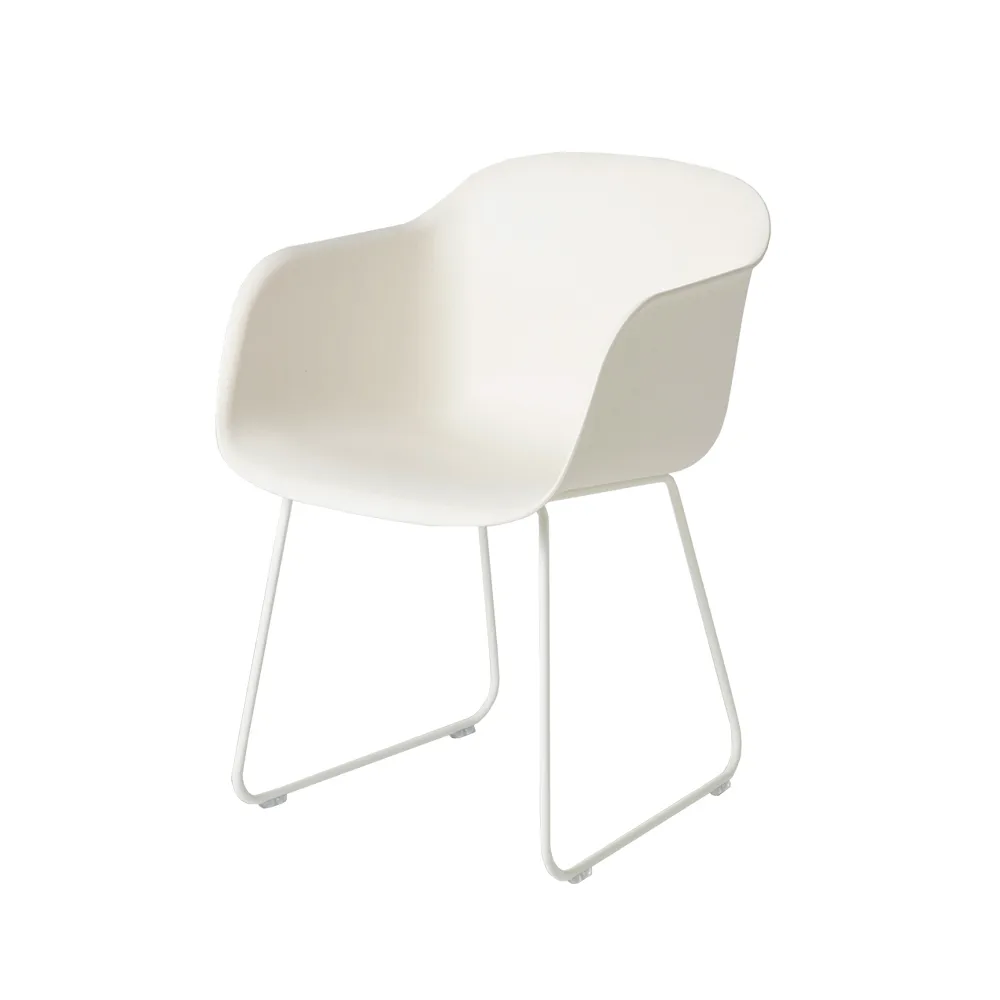 Fiber armchair swivel base with return krzesło biurowe, Cognac leather-anthracite black Muuto
