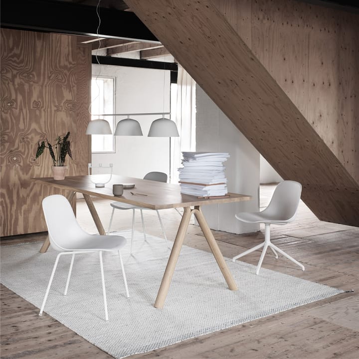 Fiber boczne krzesło, Natural white-White (plastic) Muuto