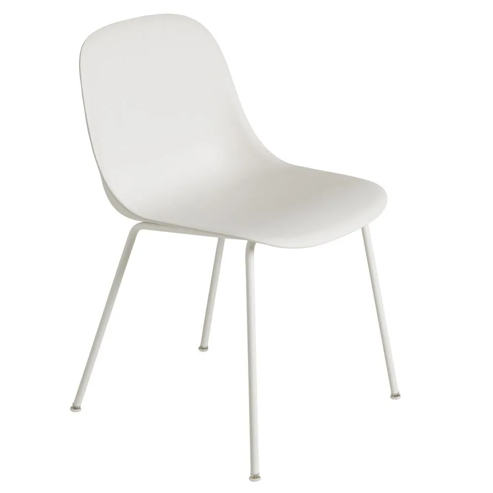 Fiber boczne krzesło tub bas, Natural white (plastic) Muuto